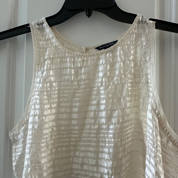 American Eagle Outfitters Womens Ivory Textured Sleeveless Tank Top Size M - Picture 7 of 8